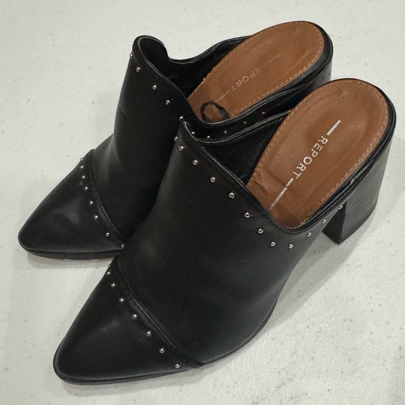 Report black leather ankle boots with studs / 6 / Excellentnt condition - Picture 4 of 9